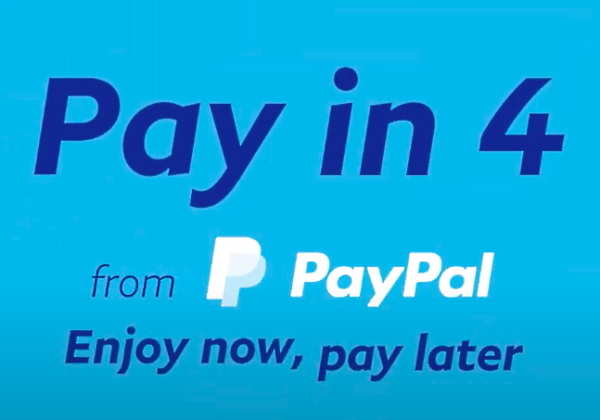 We Offer "Buy Now, Pay Later" Service Via PayPal 'Pay in 4' 10 03 2021 PayPal pay in 4 banner%20(1)